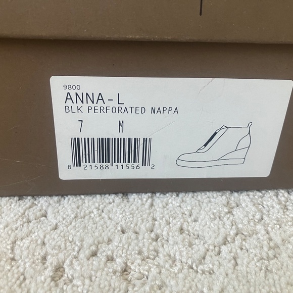 Paolo Anna Black Wedge Shoes Size 7.5 - Picture 14 of 15